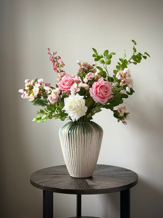 Charlotte | Medium Artificial Bouquet | Pink, White