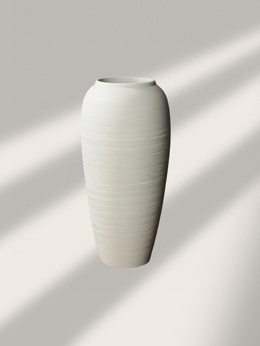 Large Ceramic Vase | Matte White | 35cm
