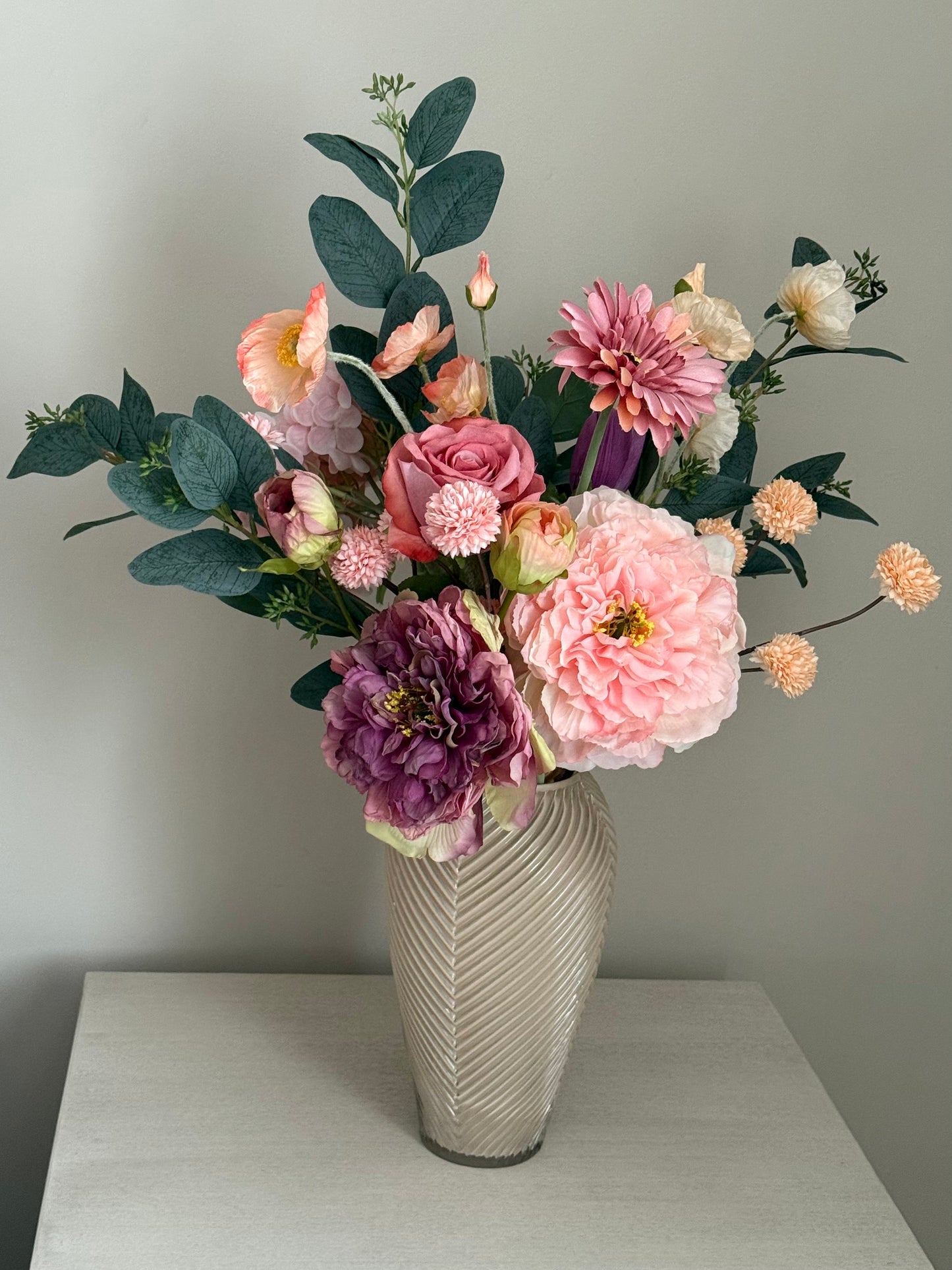 Lauren | Coral Dream Bouquet | Peach, Purple, Pink