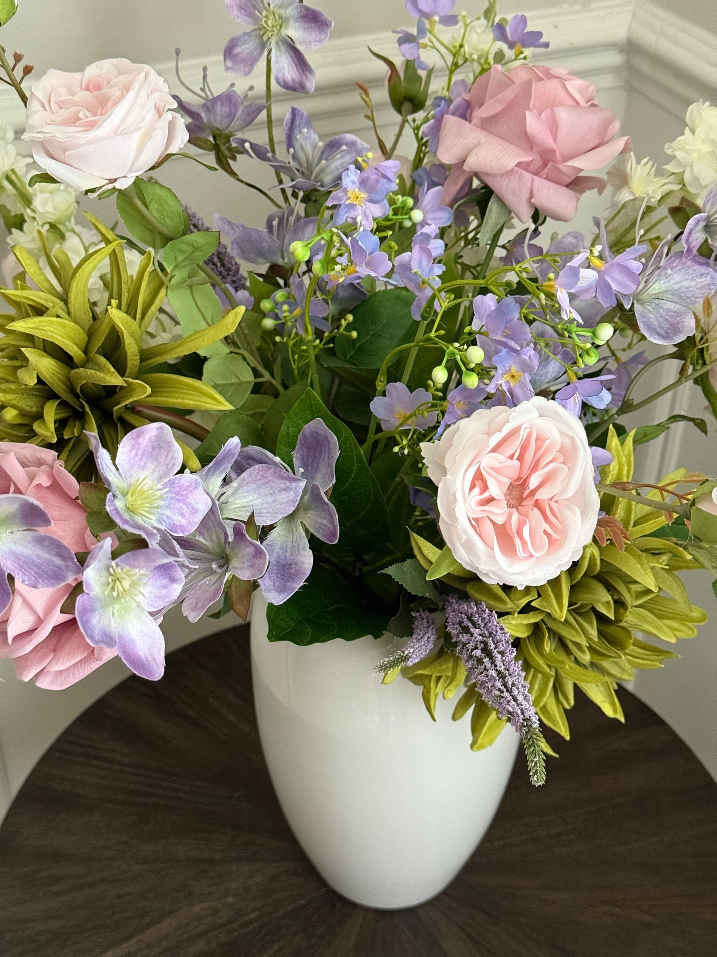 Gemma | Large Artificial Bouquet | Pink, Purple, Green