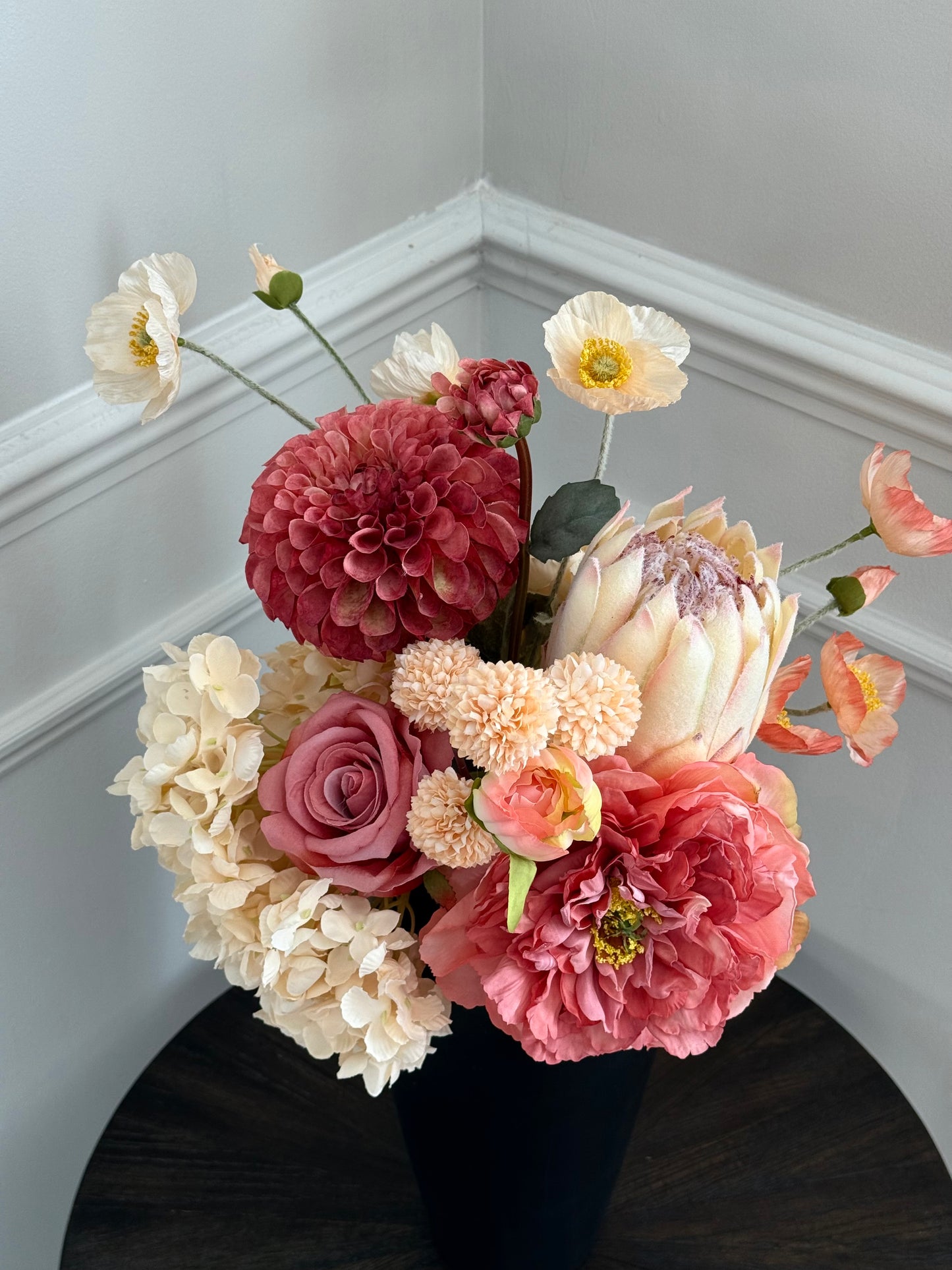 Alexandra | Rhubarb & Custard Autumn Bouquet | Yellow, Pink