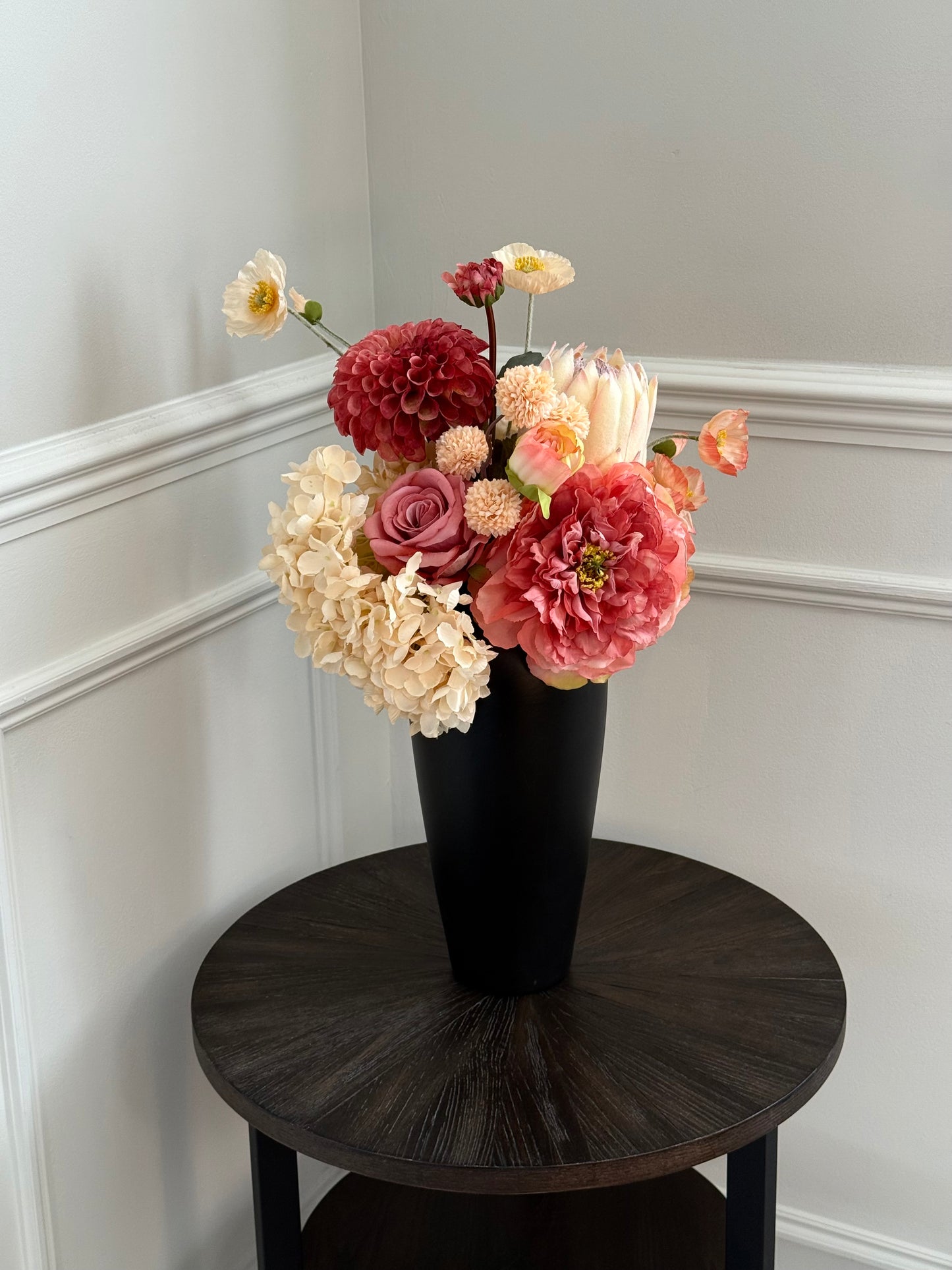 Alexandra | Rhubarb & Custard Autumn Bouquet | Yellow, Pink