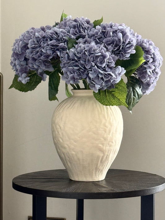 Blue Hydrangea Bouquet | Large Artificial Flower Bouquet | Luxury Hand-Tied Faux Flowers | Ready to Style