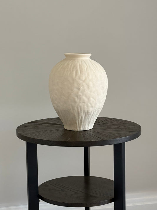 Large Ceramic Vase 29cm | Neutral, Cream, Beige | Matte Textured