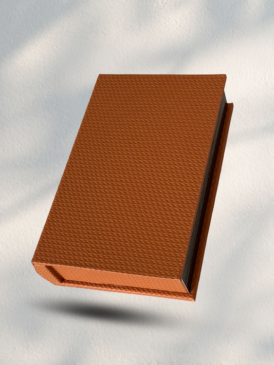 Storage Book Box | Amber PU Leather
