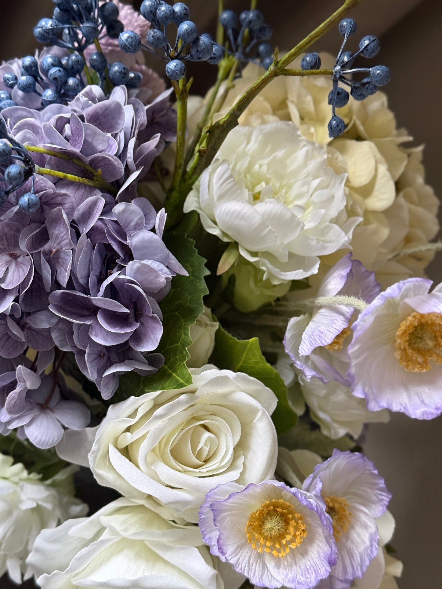 Caroline | Large Artificial Bouquet | Green, Lilac