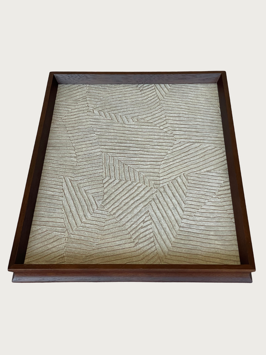 Hawksworth Coffee Table Tray | Walnut & PU Leather