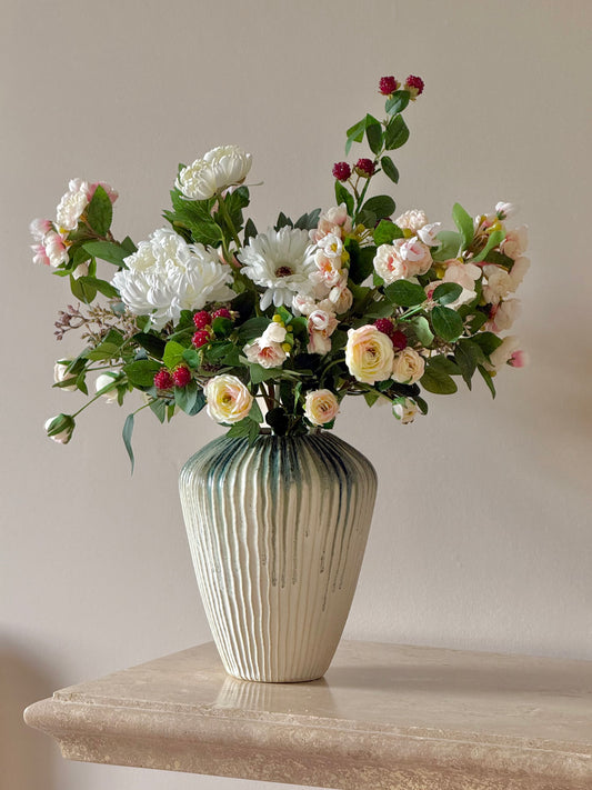 Candice | Large Artificial Bouquet | White, Pink, Red