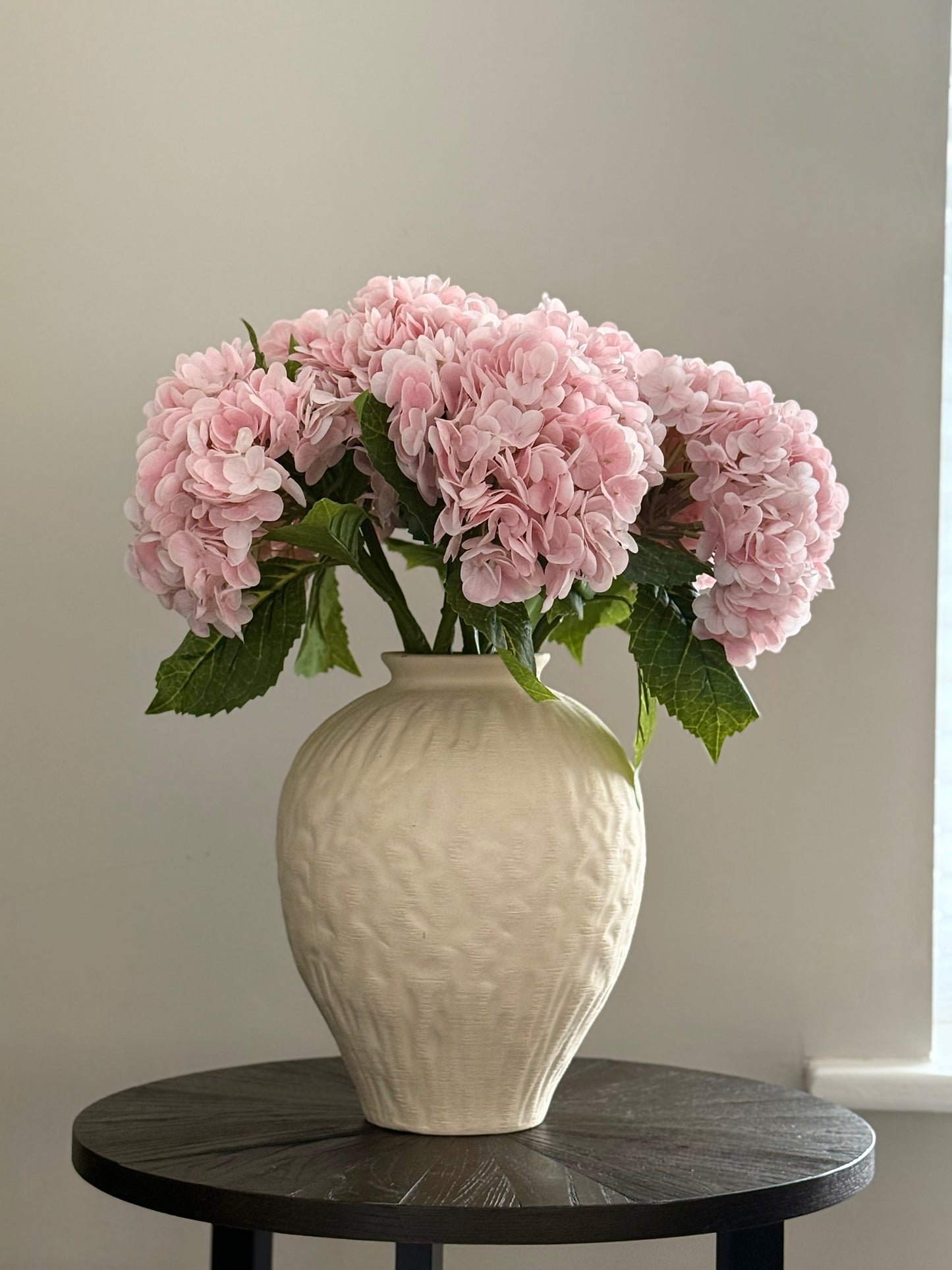 Pink Hydrangea Bouquet | Large Artificial Flower Bouquet | Luxury Hand-Tied Faux Flowers | Ready to Style