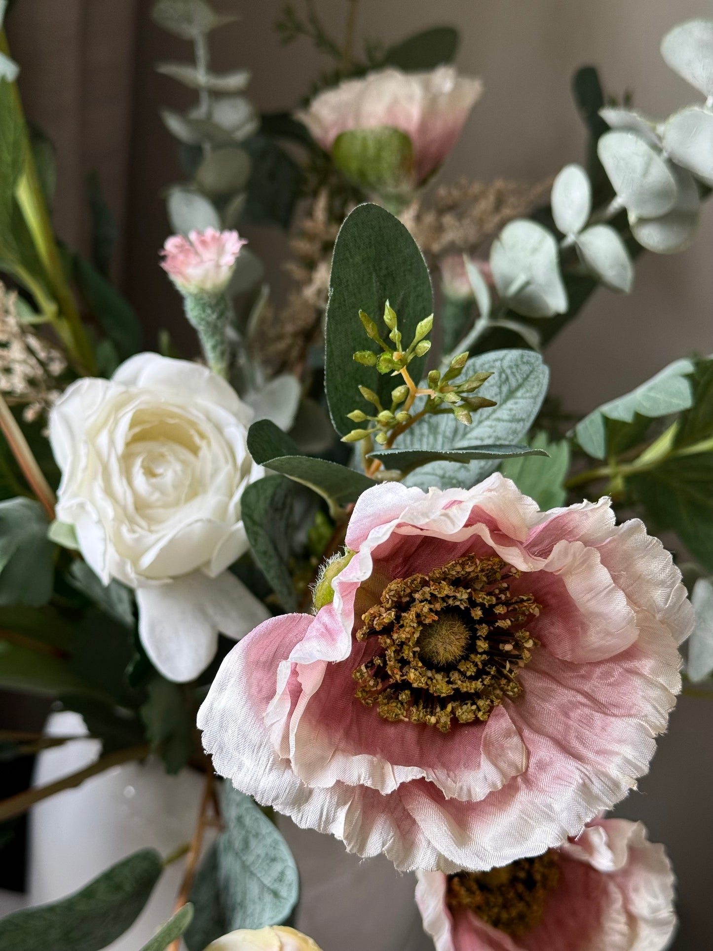 Prathibha | Medium Artificial Bouquet | Pink, White