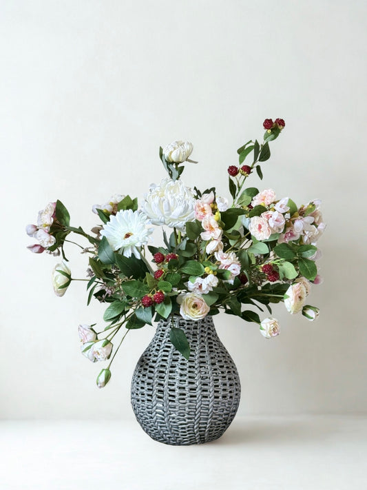 Candice | Large Artificial Bouquet | White, Pink, Red