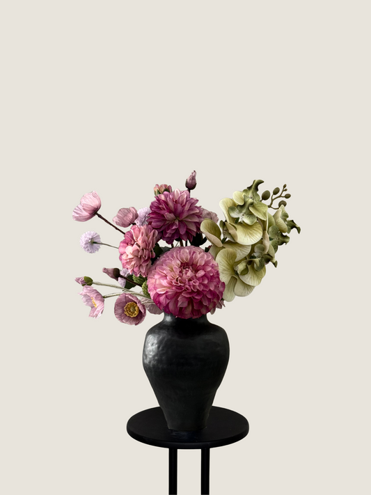Chloe | Arrangement including Ceramic Vase | Pink and Green