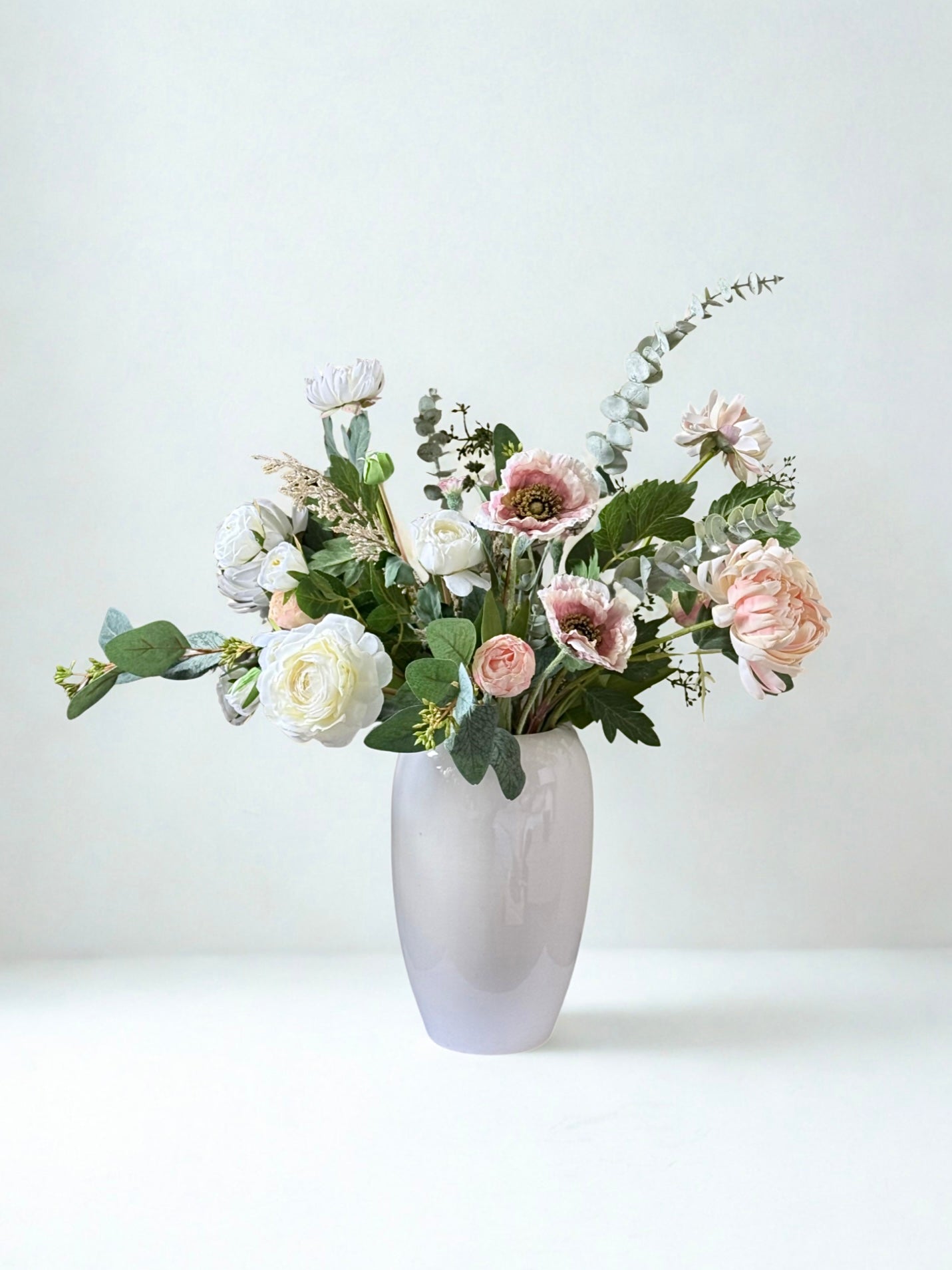 Prathibha | Medium Artificial Bouquet | Pink, White