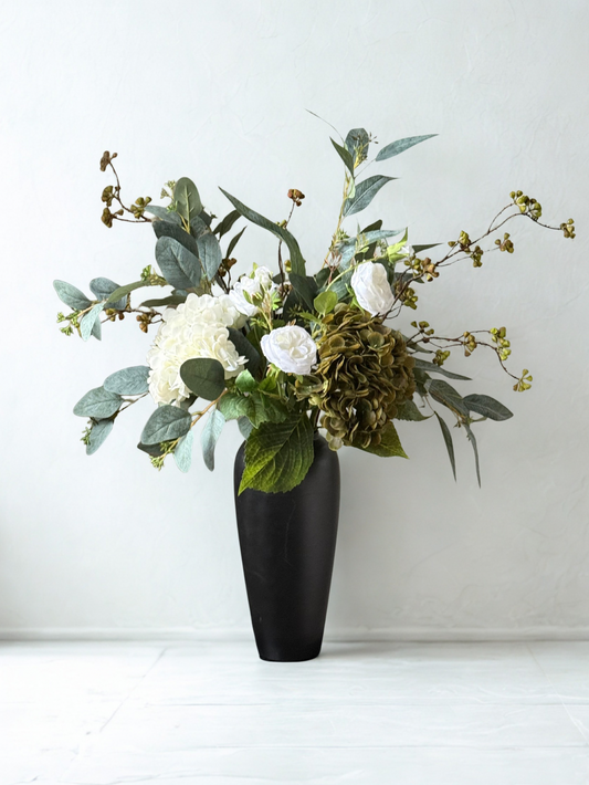 Louisa | Large Artificial Bouquet | White, Green