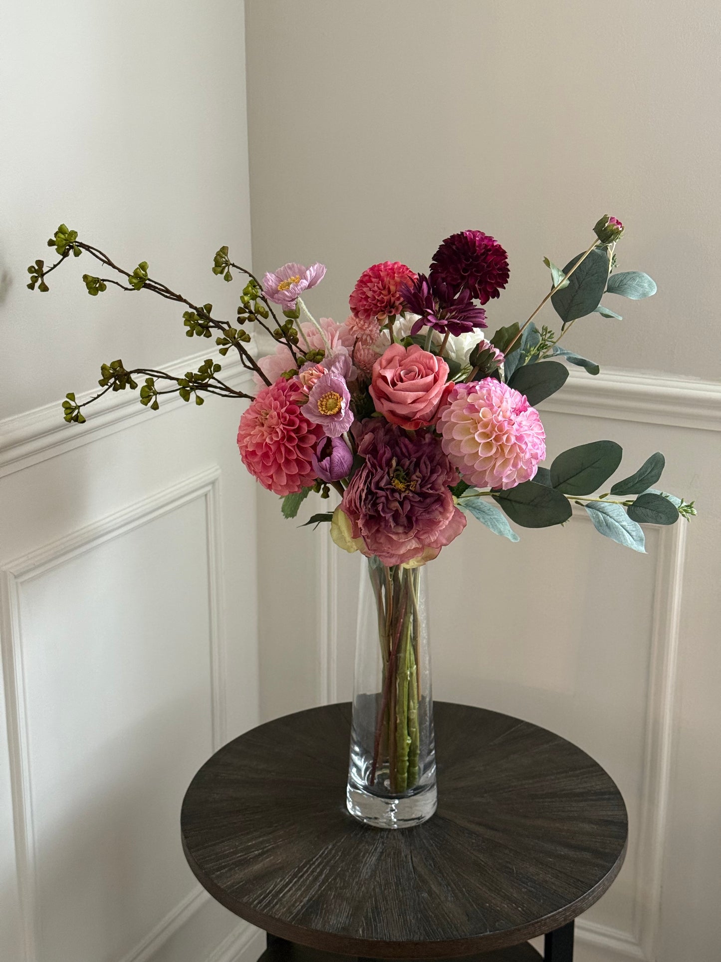 Lauren | Blush Petals Bouquet | Pink, Purple, Green