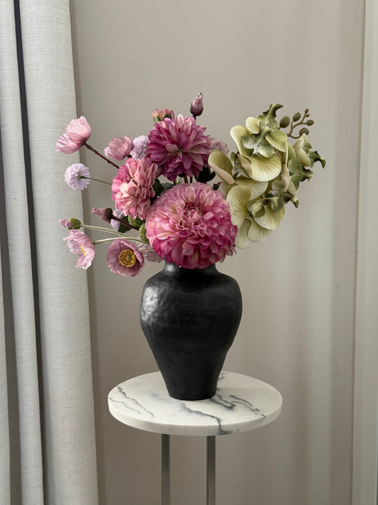 Chloe | Arrangement including Ceramic Vase | Pink and Green