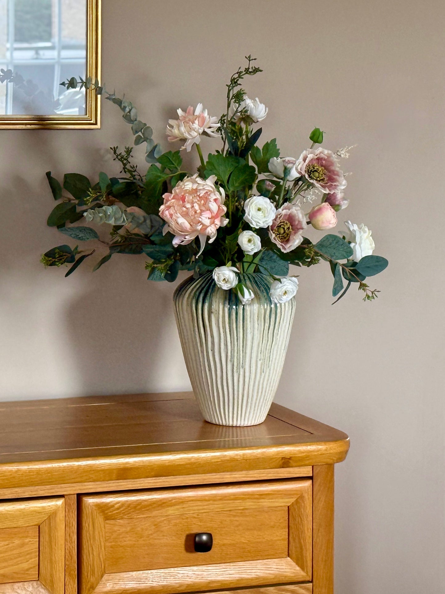 Prathibha | Medium Artificial Bouquet | Pink, White