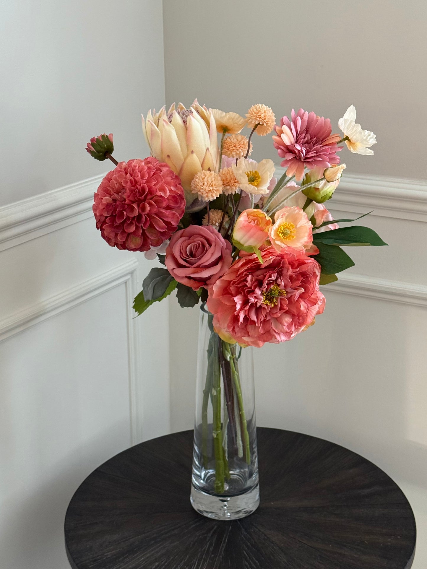 Alexandra | Rhubarb & Custard Autumn Bouquet | Yellow, Pink