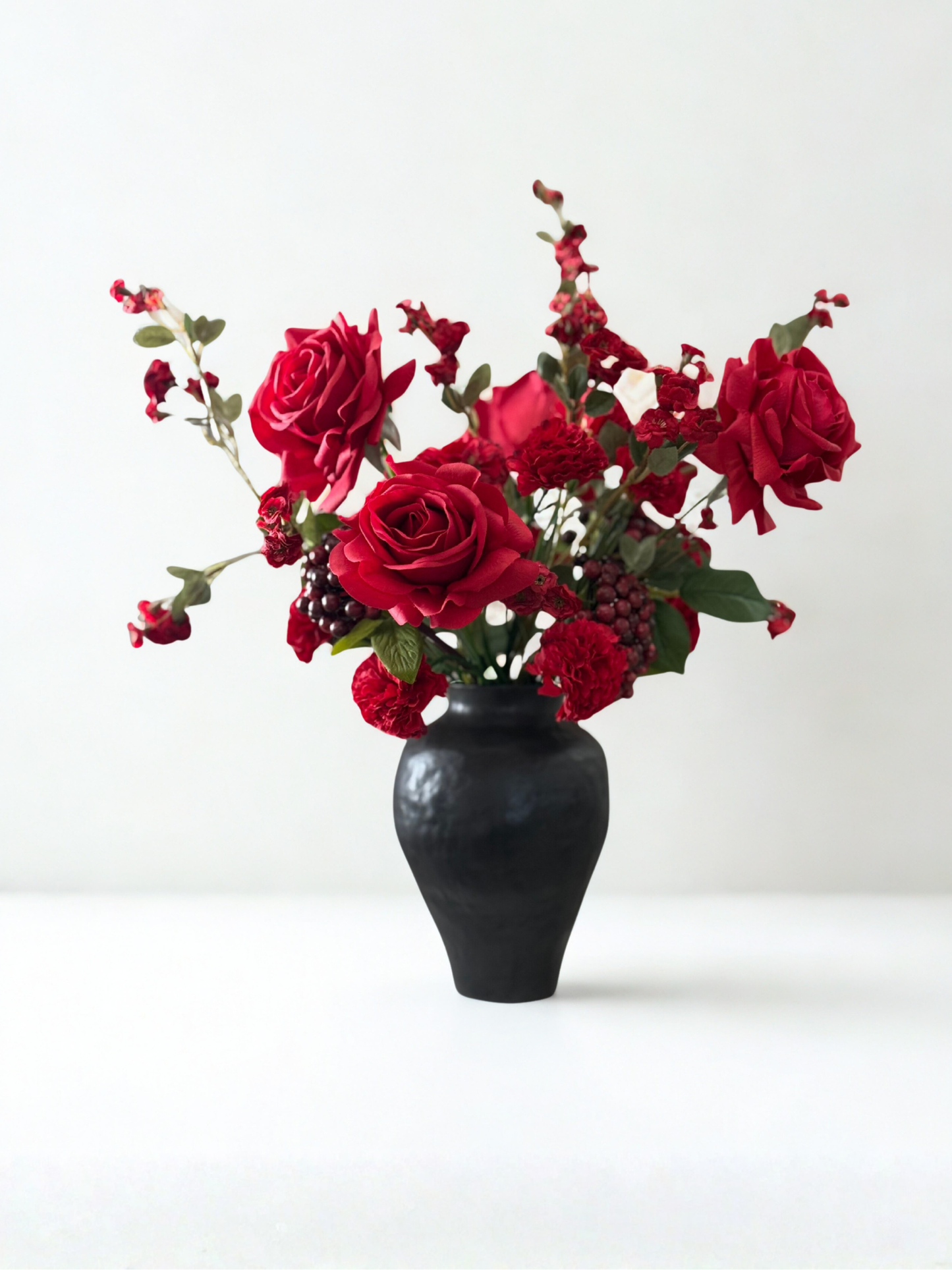 Scarlett | Arrangement including Ceramic Vase | Red Roses