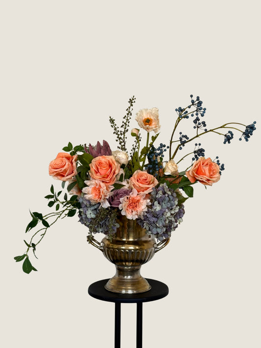 Alison | Arrangement including Vintage Vase | XL Centrepiece Autumn