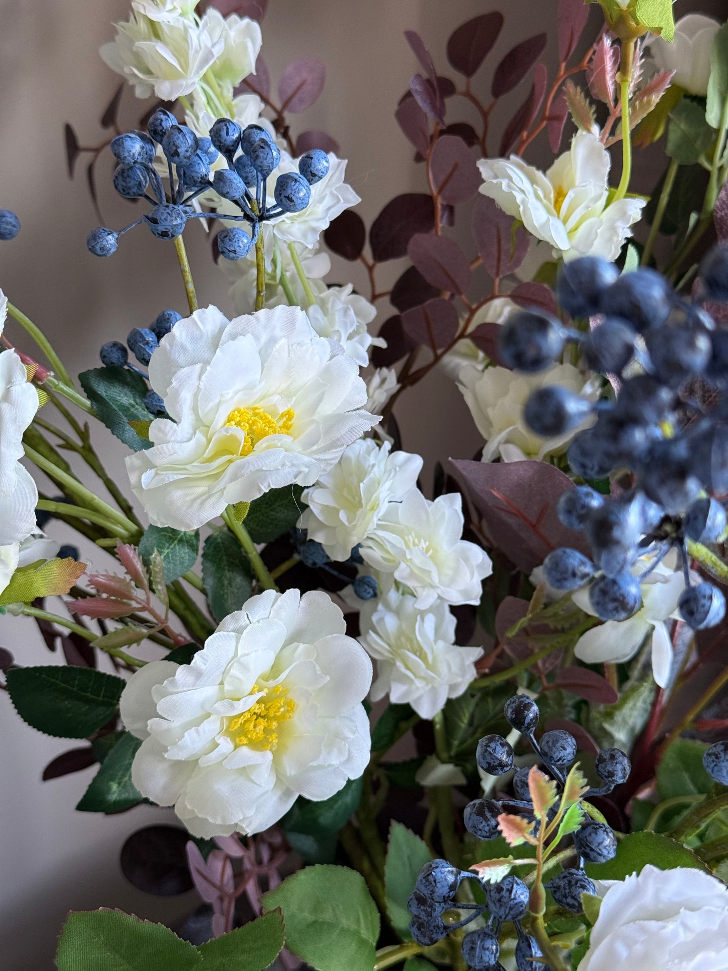 Hannah | Large Artificial Bouquet | Blue, White