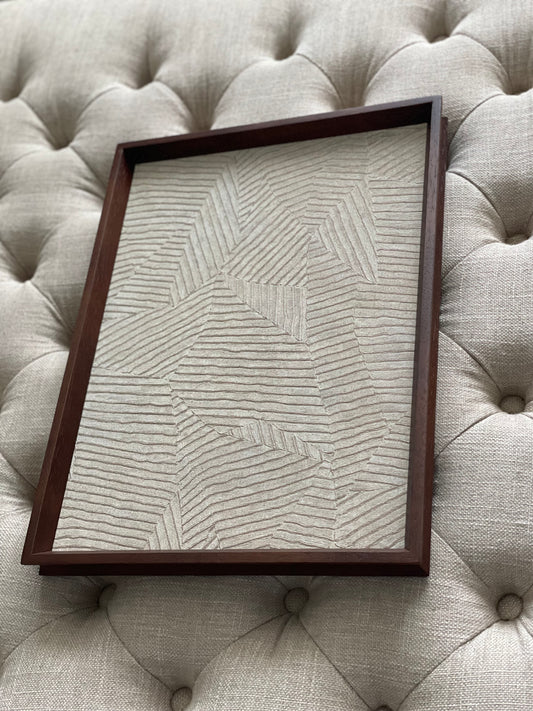 Brown Coffee Table Tray | Neutral & Walnut