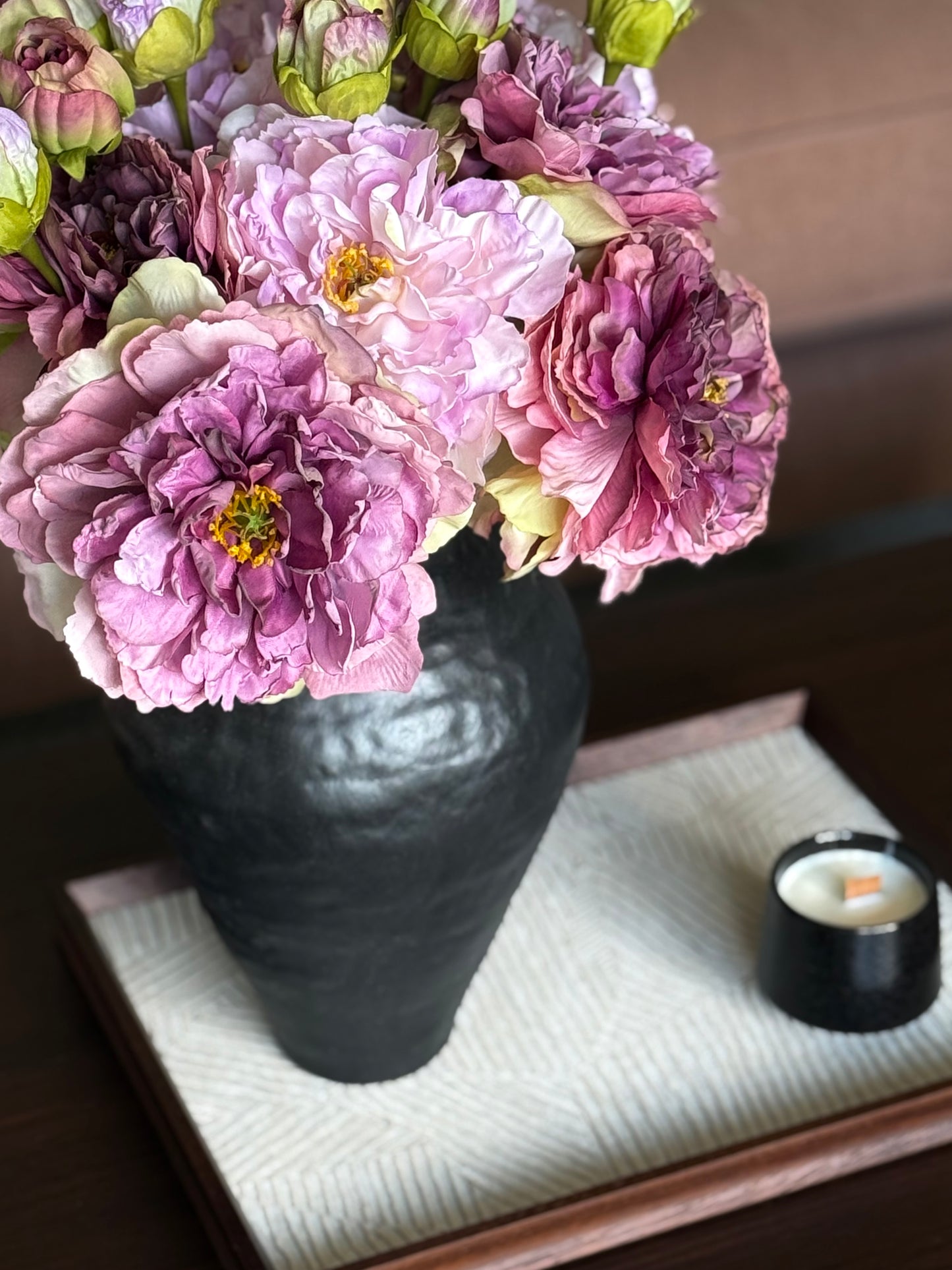 Purple Peony Bouquet | Medium Artificial Flower Bouquet