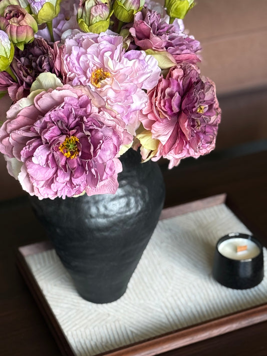Purple Peony Bouquet | Medium Artificial Flower Bouquet