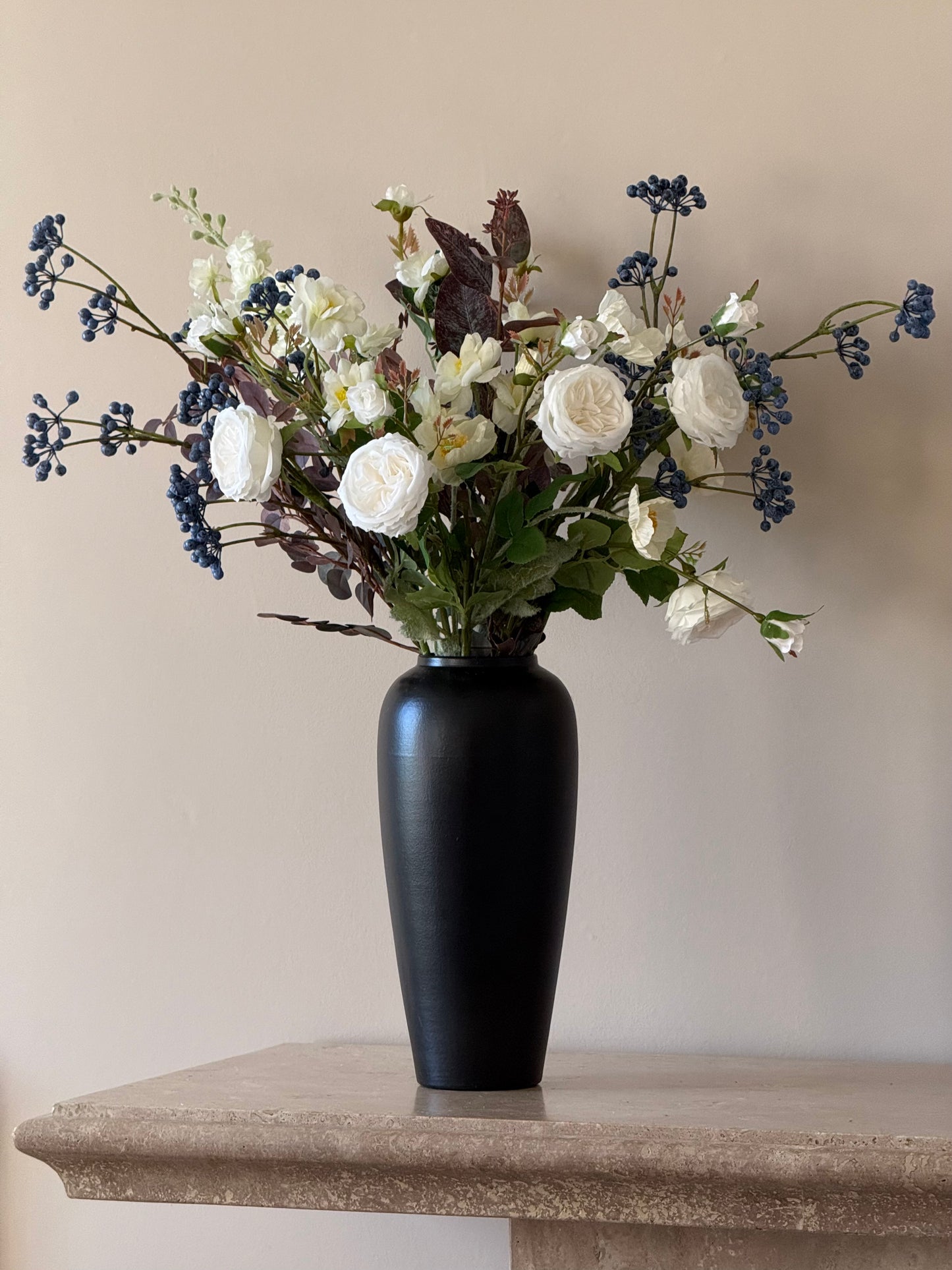 Hannah | Large Artificial Bouquet | Blue, White