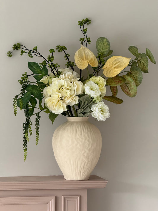 Grace | Extra Large Artificial Bouquet | White, Green