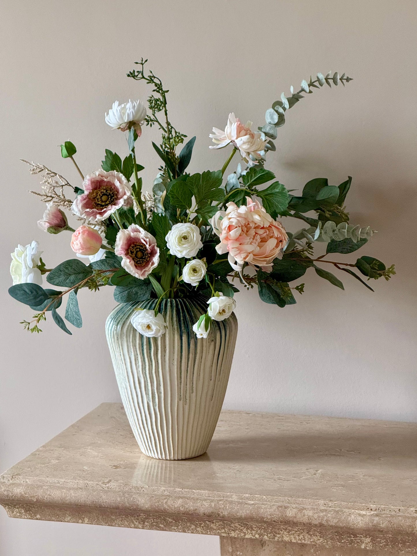 Prathibha | Medium Artificial Bouquet | Pink, White