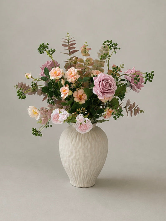 Rachel | Large Artificial Bouquet | Peach, Pink