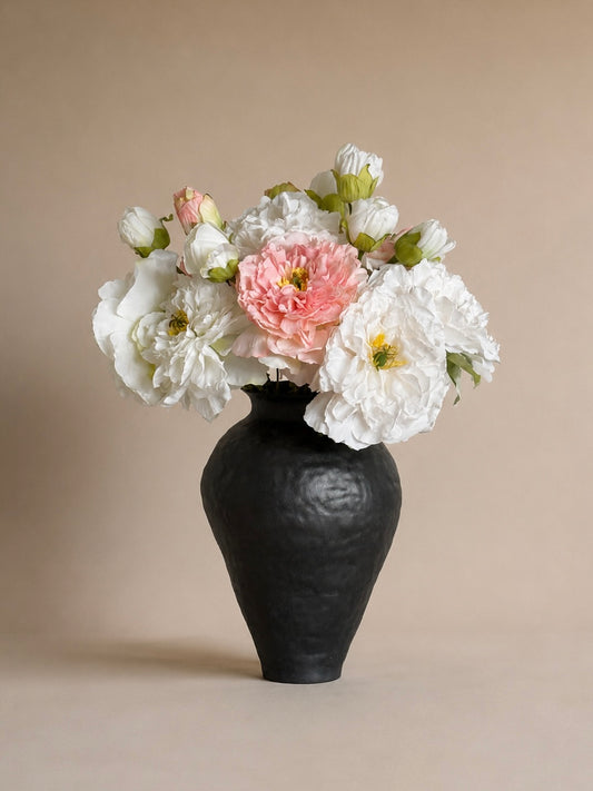 Pink & White Peony Bouquet | Medium Artificial Flower Bouquet