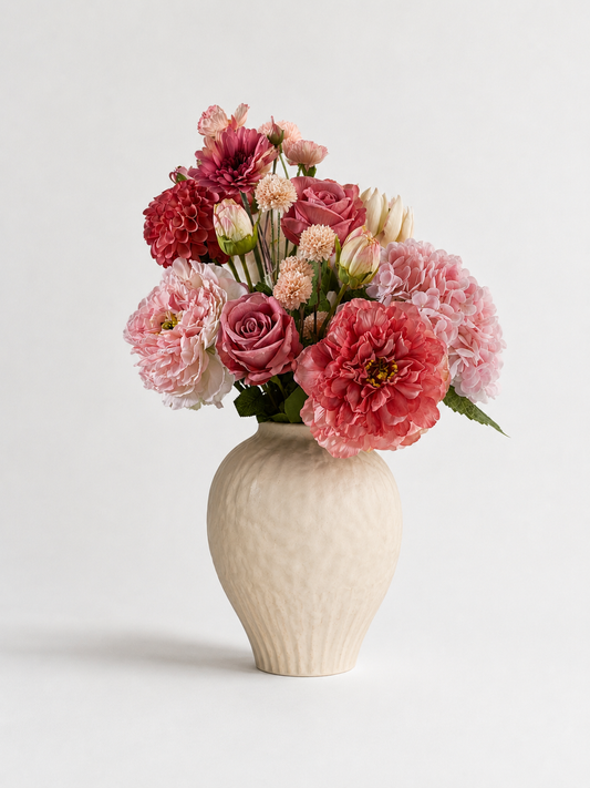 Alexandra | Medium Artificial Bouquet | Yellow, Pink