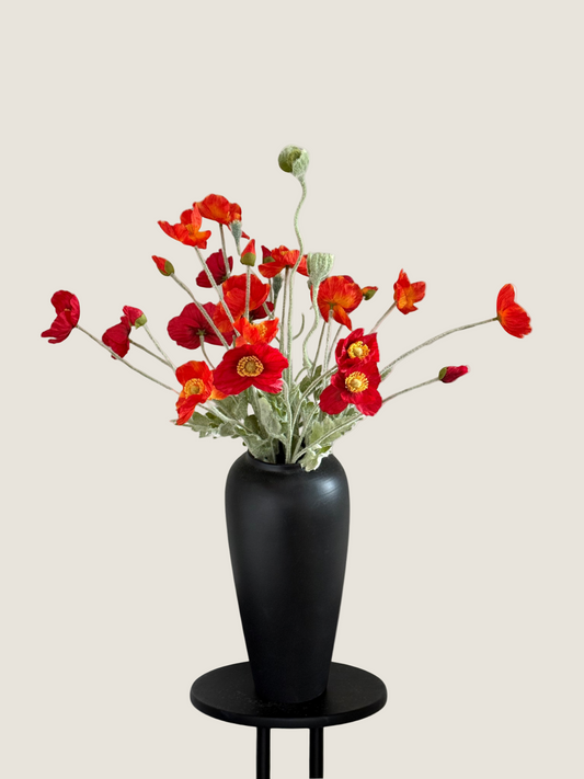 Poppy | Scarlet Whisper Bouquet | Autumn | Red, Crimson