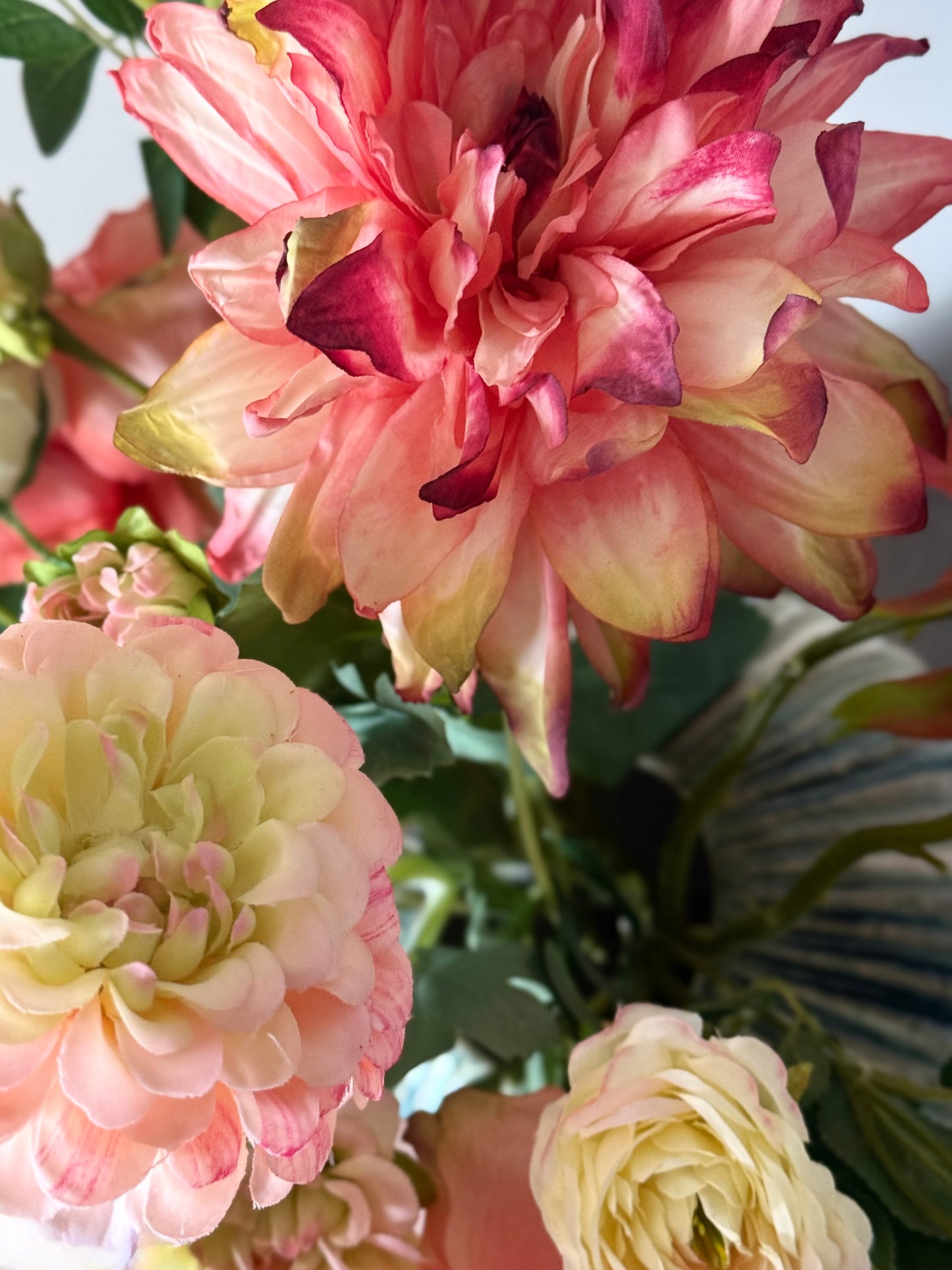 realistic artificial flowers red coral